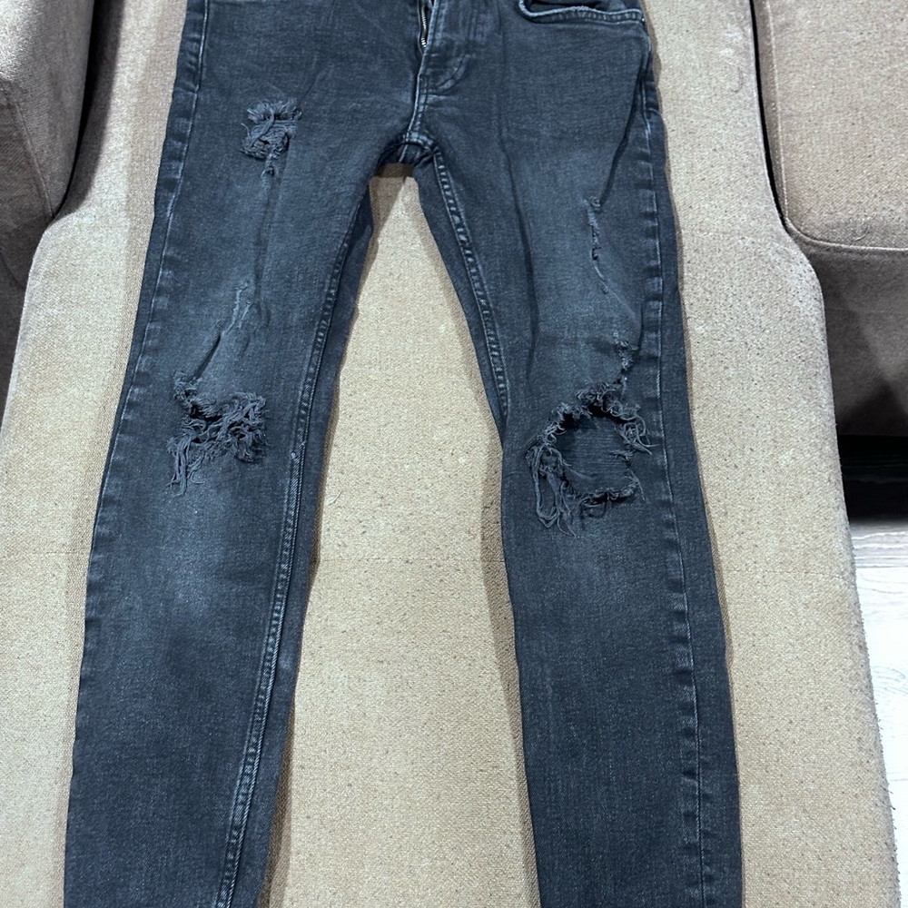Bershka Charcoal Denim Jeans